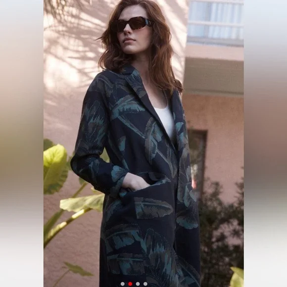 Billy Reid Tropical Oasis Jacquard Coat - NWT - small - Picture 2 of 8